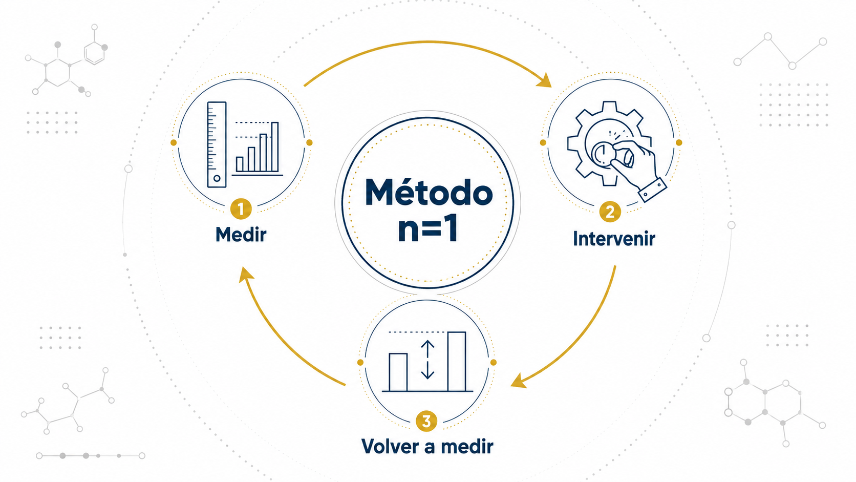 El ciclo del biohacking: medir tu estado, aplicar una intervención, volver a medir y ajustar